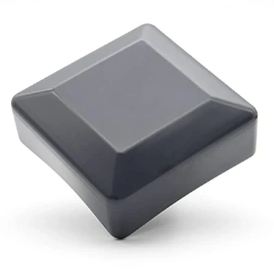 Abbildung von Enkotrade 10 Stück Zaunkappen Anthrazit für Außenmaß 40x40mm, Rohrkappen aus hochwertigem Kunststoff, Pyramide Quadratisch Zaunpfostenkappen Pfahl Deckel Zaunabdeckung
