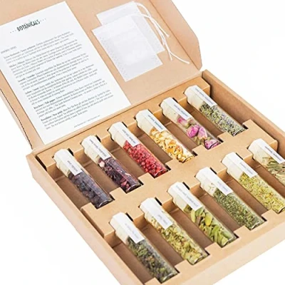 Abbildung von DO YOUR Gin Botanicals Gewürz Set 12 Cocktails Geschenkset für Männer &amp; Frauen Tolles Einweihungsgeschenk Vatertags, Geburtstags, Muttertags, Weihnachts, Hochzeit