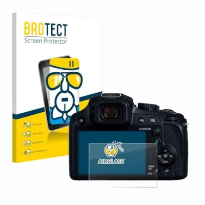 Abbildung von BROTECT Schutzglas für Panasonic Lumix DC FZ82D Schutzfolie Panzer Folie Glas [Extrem Kratzfest 9H, Anti Fingerprint, Ultra Transparent]