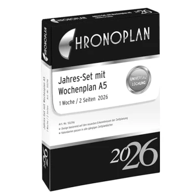 Abbildung von Chronoplan Jahres Set Wochenplan A5 1 Woche/2 Seiten 2026