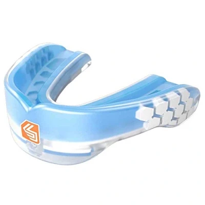 Abbildung von Shock Doctor Gel Max Power Carbon Convertible Mundschutz, Jugend, Trans blau