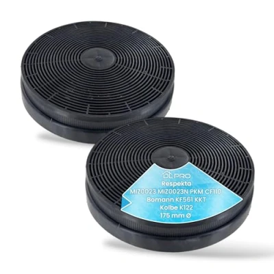 Abbildung von 2 x DL pro Aktivkohlefilter Filter für Respekta MIZ0023 MIZ0023N PKM CF110 Bomann KF561 KKT Kolbe K122 Dunstabzugshaube