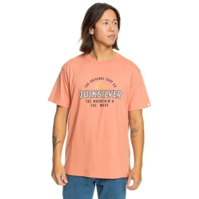 Abbildung von Quiksilver Floating Around FÜR Tshirt print, Herren, Größe: Small, Orange