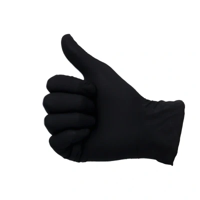 Abbildung von Handschuhe Nitril Cat III ungepudert M schwarz