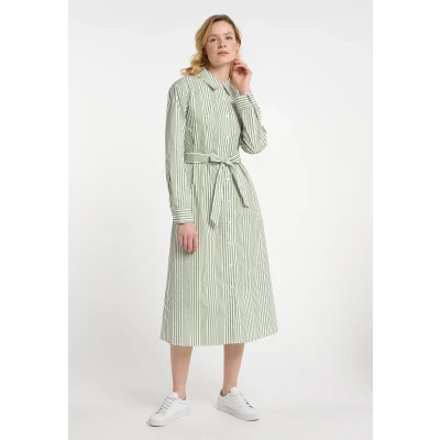 Abbildung von DREIMASTER Maritim Damen Hemdblusenkleid XS / Off White Helloliv 100% Baumwolle