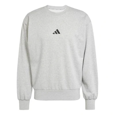 Abbildung von adidas Herren Essentials FEELCOZY French Terry Sweatshirt, medium Grey Heather/Black, S