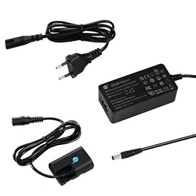 Abbildung von DSTE ACK E6 AC Netzteil DR Dummy Akku Kit Kompatibel für Canon LP E6,LP E6n,EOS 5D Mark II,5D III,5DS,5DS R,60Da,70D,7D II,7D III,XC10,XC15 Digital Kamera