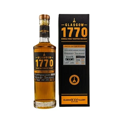 Abbildung von 1770 Glasgow Distillery 2015/2022 Ruby Port Cask Lowland Single Malt Scotch Whisky Kirsch Import Germany Exclusive