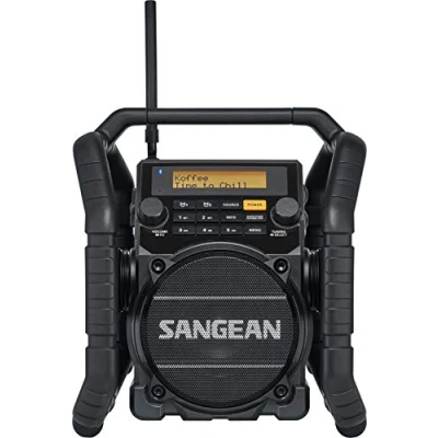 Abbildung von Sangean U 5DBT Baustellen Radio mit Bluetooth Stoßfestes DAB+, UKW+, FM, Aux und Wasserdicht Staubdicht Schwarz
