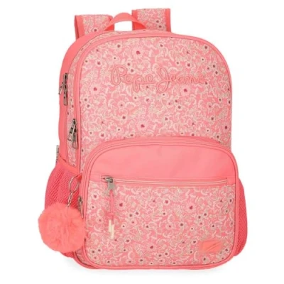 Abbildung von Pepe Jeans Nahid Schulrucksack mit zwei Fächern, anpassbar an Trolley, Rosa, 30 x 40 12 cm, Polyester von Joumma Bags, 30x40x12 cms, Trolley