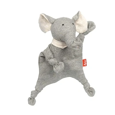 Abbildung von sigikid Minischnuffeltuch Elefant Kuscheltuch für Kinder, Größe: One Size, Grau