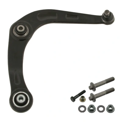 Abbildung von FEBI BILSTEIN 40780 Querlenker mit Anbaumaterial Vorderachse rechts, unten Stahlguss PEUGEOT: 206 Schrägheck, SW