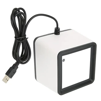Abbildung von Annadue 1D 2D QR Desktop Barcode Scanner, Omnidirektionaler Leser Freihändiger Automatischer Leser, für Supermarkt, Bibliothek, Einzelhandel