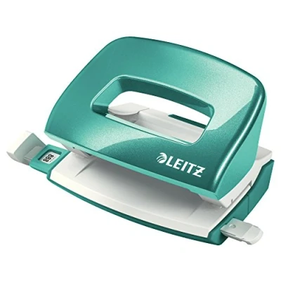 Abbildung von LEITZ Lochstanzer 5060 NeXXt WOW Mini, 2 fach bis 10 Blatt, für A4, A5, A6, 8x8x8 cm, US, Folio
