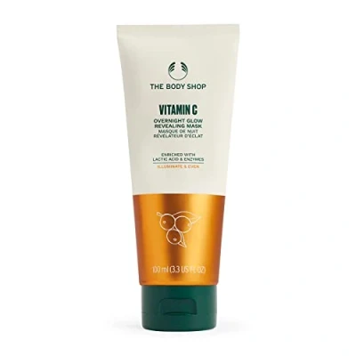 Abbildung von The Body Shop Vitamin C Overnight Glow Revealing Mask für gleichmäßige Straffung, Aufhellung 100 ml