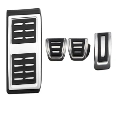 Abbildung von Fußstütze Pedale Abde Für Skoda Scala 2019 2021 Fabia Edelstahl Auto Accelerator Bremse Pedal Abdeckung (Größe : MT with Rest)