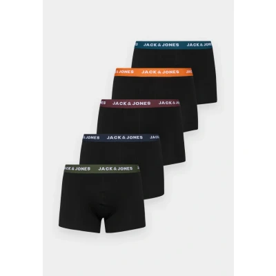 Abbildung von Jack &amp; Jones Jacoliver Trunks 5 PACK Boxershorts, Herren, Größe: Small, Black