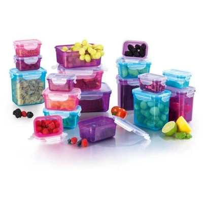 Abbildung von GOURMETmaxx Frischhaltedosen mit Deckel Klick it 18 Dosen Set Aufbewahrungsbox für Meal Prep Luftdichte, auslaufsichere &amp; stapelbare Vorratsdosen BPA frei