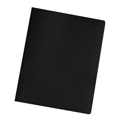 Abbildung von Original Falken 150er Pack Schnellhefter Intensivfarben. Made in Germany. Gebrauchsfertig gefaltete Hefter aus Recycling Karton, DIN A4 kaufmännische und Behördenheftung schwarz Blauer Engel