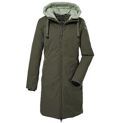 Abbildung von G.I.G.A. DX Damen Funktionsparka mit abknöpfbarer Kapuze/Parka wasserdicht GW 2 WMN PRK, dunkeloliv, 46, 39828 000