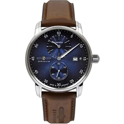 Abbildung von Zeppelin NEW Captain S LINE Automatik Chronograph, Herren, Größe: One Size, Blau