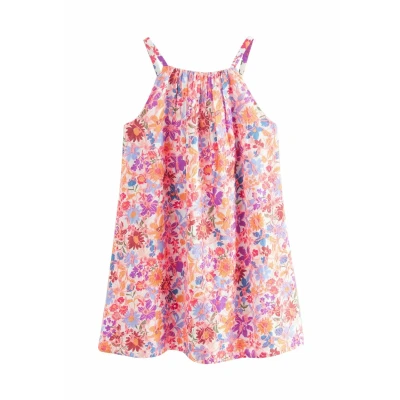 Abbildung von Next Regular FIT Print Broderie SUN Freizeitkleid für Kinder, Größe: 140, Multi floral