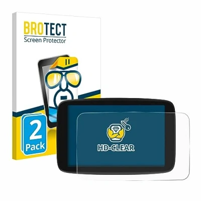 Abbildung von BROTECT (2 Stück Schutzfolie für TomTom Go Navigator 6 PKW Navigationsgerät Displayschutz Folie Ultra Klar