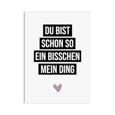 Abbildung von Nastami Valentinskarte Postkarte Valentinstag Karte Liebe Jahrestag Geschenk (MEIN DING)