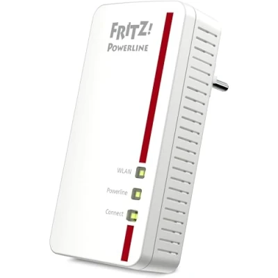 Abbildung von AVM FRITZ!Powerline 1260 Single Adapter, WLAN, international, Erweiterung, PLC, IEEE P1901, 1200 Mbps, integrierte WLAN AC Basis, Mesh, 1 Gigabit, Port