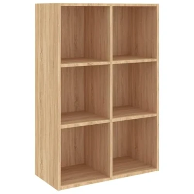 Abbildung von vidaXL Bücherregal Sideboard Standregal Büroregal Sonoma Eiche 66x30x97,8 cm