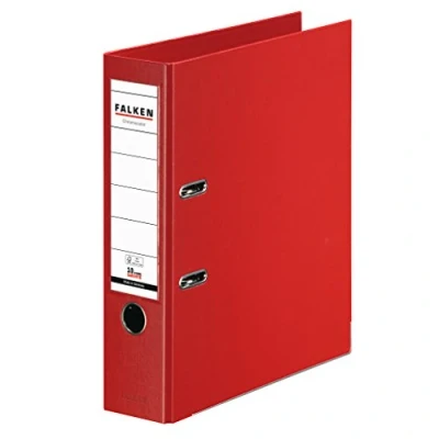Abbildung von Falken Ordner Chromocolor A4 PP 80mm rot