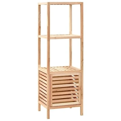 Abbildung von vidaXL Massives Nussbaumholz Badezimmerschrank Badschrank Badmöbel Badregal