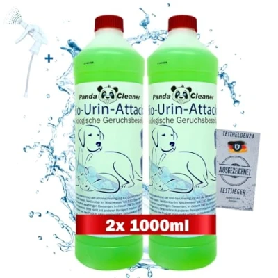 Abbildung von PandaCleaner Geruchsentferner Bio Urin Attacke Geruchsvernichter Biologische Geruchsbeseitigung (Spar Set, 2 St., Konzentrat Reiniger), 2000ml