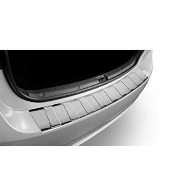 Abbildung von Edelstahl Ladekantenschutz Heckleiste maßgefertigt, kompatibel mit Citroen C3 II FL (2013 2016) Hatchback 5