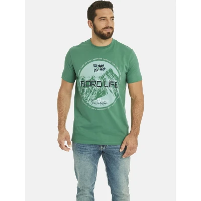 Abbildung von Jan Vanderstorm Benyamin Tshirt print, Herren, Größe: XL, Grün