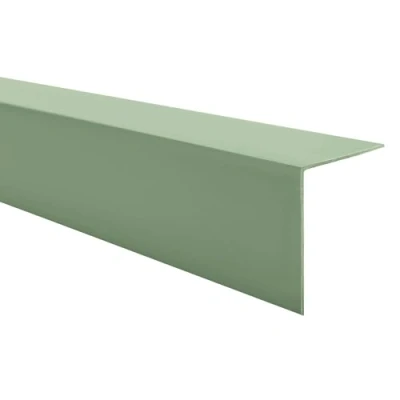 Abbildung von Quest PVC Kantenschutzwinkel Ohne Klebeband Kantenleiste und Eckenschutz Eckleiste Winkelprofil 15x15mm, 200cm, Hellgrün