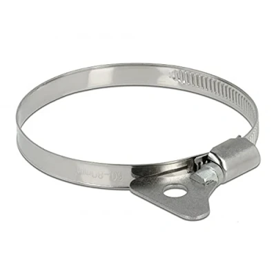 Abbildung von Delock Schlauchschelle mit Flügelmutter 60 80 mm 10 Stück Metall