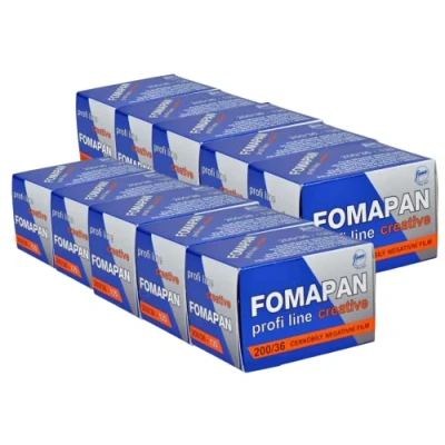 Abbildung von Foma 10er Pack FOMAPAN Creative 200 135/36 SCHWARZ/WEIß Kleinbildfilm, FO11331 10