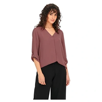Abbildung von JDY Divya 3/4 NOOS Bluse, Damen, Größe: 44, Rose brown
