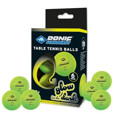 Abbildung von Donic Schildkröt Tischtennisball TT Ball GLOW IN THE DARK POLY 40+