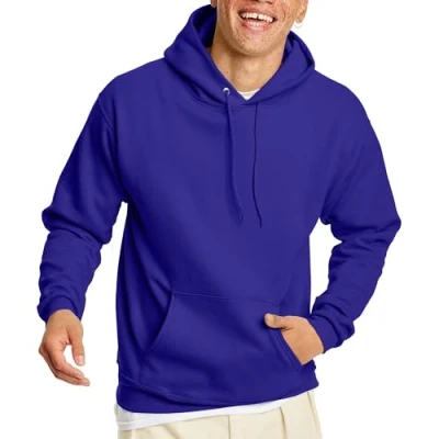 Abbildung von Hanes Herren Pullover EcoSmart Hooded Sweatshirt Kapuzenpullover, violett, XXXXL