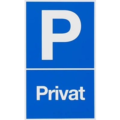 Abbildung von Metafranc Hinweisschild &quot;P Privat&quot; 250 x 150 mm / Beschilderung Infoschild Verbotsschild Halteverbot Parkverbot Grundstückskennzeichnung Gewerbekennzeichnung 500180