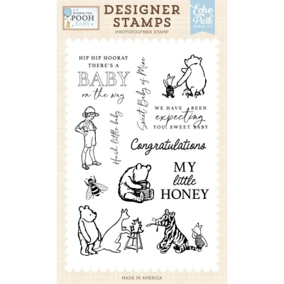 Abbildung von Echo Park Winnie The Pooh Baby Designer Stamps My Little Honey (WPB442043)