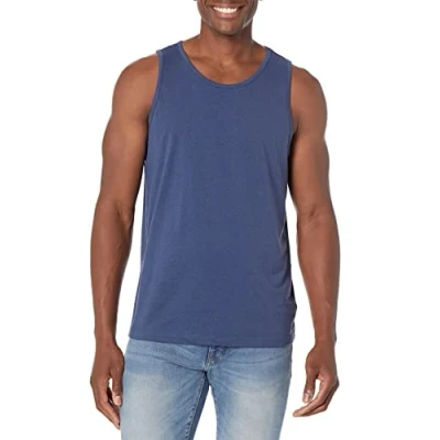 Abbildung von Amazon Essentials Herren Tanktop, Normale Passform, Blau Heide, S