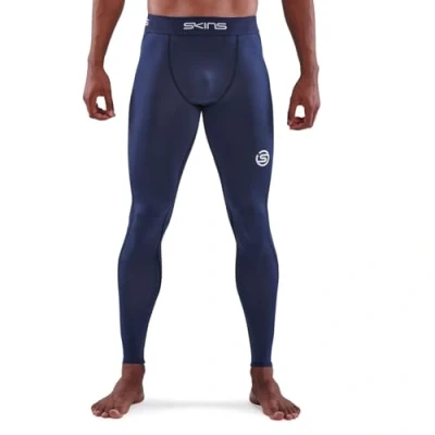 Abbildung von Skins Kompressionshose S1 LONG Tights Unterhose lang, Herren, Größe: Large, Navy blue