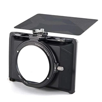 Abbildung von Tilta MB T15 Tiltaing 4 * 5.65 MINI Matte Box für DSLR mirrorless Style cameras lens Hood Accessories Ring 72mm 82mm 77mm 67mm top flag