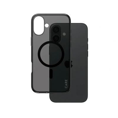 Abbildung von 0 CARE by PanzerGlass® Flagship Case Urban Combat Smokey Schwarz MagSafe für iPhone 16 Plus