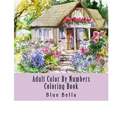 Abbildung von Adult Color By Numbers Coloring Book: Easy Large Print Mega Jumbo Book of Floral, Flowers, Gardens, Landscapes, Animals, Butterflies and More ... Relief (Adult Books)