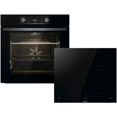 Abbildung von GORENJE Backofen Set &quot;BLACKSET2&quot;, BLACKSET2, mit 1 fach Teleskopauszug, Aqua Clean
