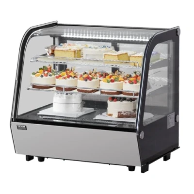 Abbildung von VEVOR Kühlvitrine Bäckereivitrine Kühlschrankvitrine 115L 2 lagig Bäckereien